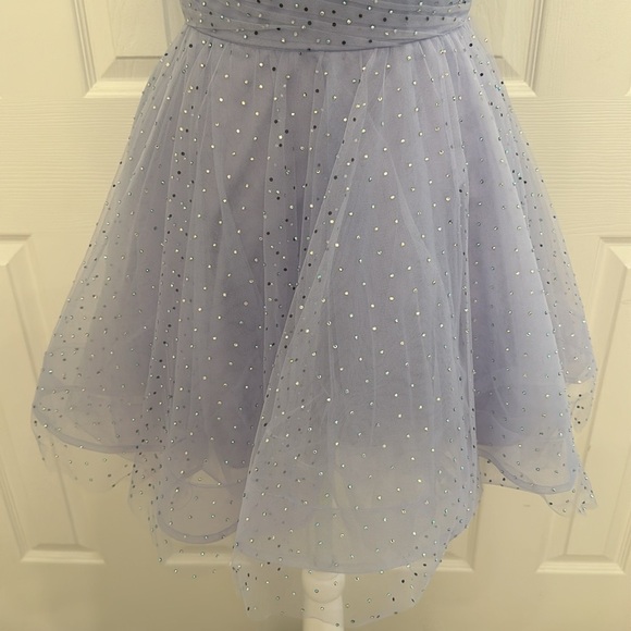 Worn 1x for 30 minutes. Pageant designer cocktail dress. Size 0 fits like XXS - Picture 4 of 9